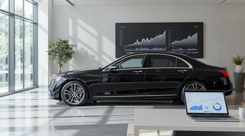Évaluation de la valeur d'une voiture avec des graphiques et des données